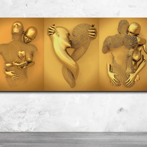 Silver Gold Canvas, Silver Gold Painting, Silver Gold Wall Art,Silver Gold Prints, Silver Gold Poster,Meeting of Gold and Silver,Gold Silver