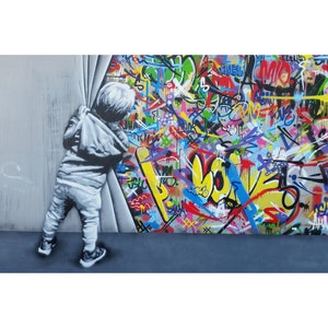 Banksy Canvas Paintings, Banksy Canvas Wall Art, Banksy Canvas Posters, Banksy Canvas Prints, Home Decor, Modern Wall Art, Graffiti Wall Art