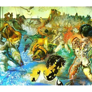 Salvador Dali (Tuna Fishing) Canvas Paintings, Salvador Dali (Tuna Fishing) Print, Salvador Dali (Tuna Fishing) Canvas Posters, Home Decor
