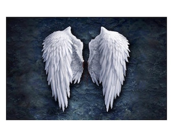 Angel Wings Canvas Prints, Angel Wings Canvas Poster, Angel Wings Canvas Paintings, Ready to Hang, Home Decor, Souvenir Prints, Fine Art