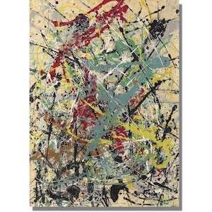 Jackson Pollock Art, Jackson Pollock Canvas Modern Abstract Printing, Pollock Splatter Print Home Wall Decor, Home Bedroom, Pollock Painting