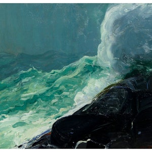 George Bellows (Churn and Break) canvasschilderijen, George Bellows canvasafdrukken, George Bellows canvas poster, klaar om op te hangen, woondecoratie