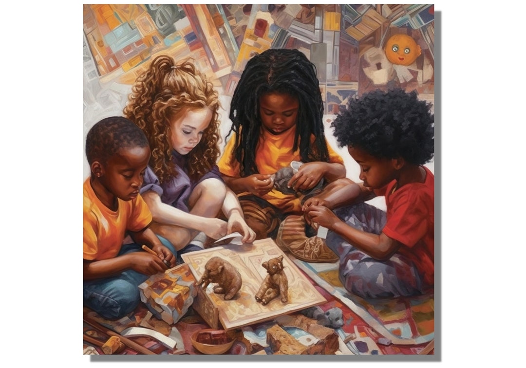 Children of the World Gift Painting, Children of the World Canvas Print ...