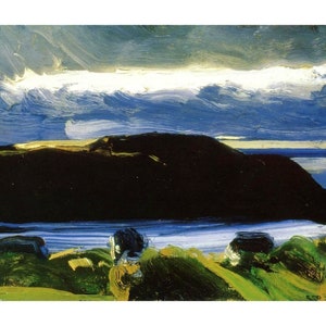 George Bellows (Breaking Sky, Monhegan) canvas schilderij, George Bellows canvasafdrukken, George Bellows canvasposter, woondecoratie, cadeauafdrukken