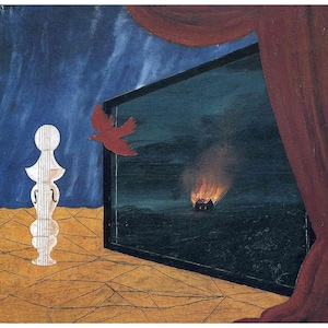 René Magritte (Nocturne, 1925) Canvas Print, René Magritte Canvas Poster, René Magritte Gift Canvas Painting, Surrealism Artwork, Home Decor