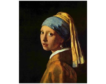 ヨハネス・フェルメール：真珠の耳飾りの少女（1665年）キャンバス