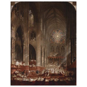 John Martin (The Coronation of Queen Victoria 1839) Canvas Print, John Martin Canvas Poster, John Martin Canvas Paintings, Home Decor, Gifts