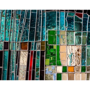 Mosaic Canvas Prints, Mosaic Canvas Poster, Mosaic Canvas Art, Home Decor, Mosaic Canvas Wall Art, Ready to Hang, Mosaic Modern Wall Art