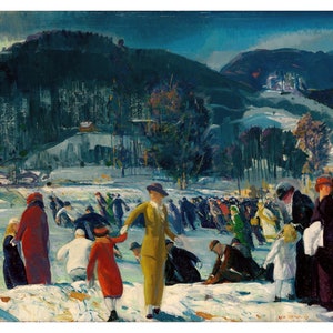 George Bellows (Love of Winter) canvas schilderij, George Bellows canvasafdrukken, George Bellows canvas poster, woondecoratie, cadeauafdrukken