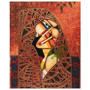 Gustav Klimt (How joyful is love) Canvas Posters, Gustav Klimt Canvas Print, Modern Wall Art, Home Decor, Room Painting