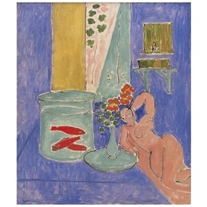 Henri Matisse (Gold Fish and Sculpture) Canvas Painting, Henri Matisse Canvas Print, Henri Matisse Canvas Poster, Home Decor,Modern Wall Art