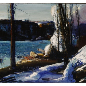 George Bellows (The Palisades) canvasschilderijen, George Bellows canvasafdrukken, George Bellows canvasposter, woondecoratie, perfecte prints