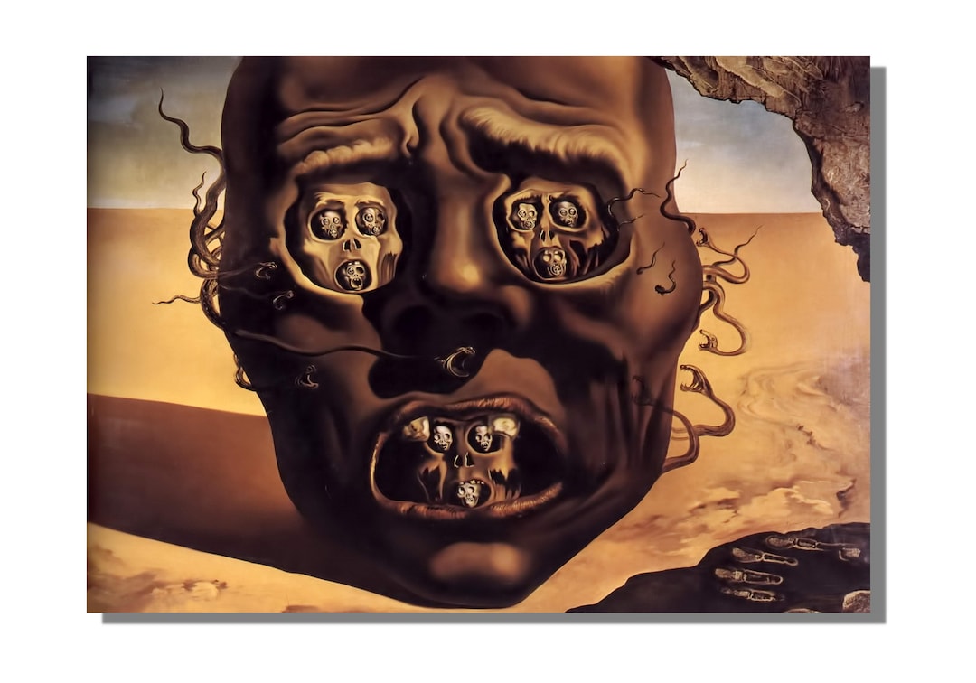 Salvador Dali The Face Of War 1941 Canvas Poster Salvador Dali The Il 1080xN.5346222452 Nbtw