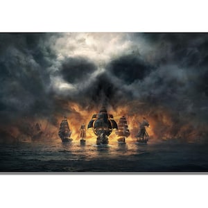 Pirate Ship Canvas Print, Pirate Ship Perfect Painting, Pirate Ship Wall Art, Pirate Ship Canvas Print, Pirate Ship Poster,Pirate Ship Print