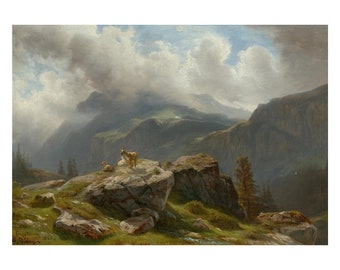 François Diday Leinwanddruck, François Diday Leinwanddrucke, François Diday Leinwandmalerei, Wohnkultur, perfekter Druck, fertig zum Aufhängen