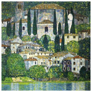 Gustav Klimt (Church of Cassone) Paintings, Gustav Klimt Gift Canvas Prints, Gustav Klimt Canvas Poster, Klimt Modern Wall Art, Home Decor,