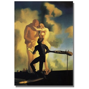 Salvador Dali Poster, Salvador Dali Print, Salvador Dali Wall Art, Surrealist Canvas Wall, Souvenir Ready To Hang, Salvador Dali Paintings