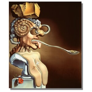 Salvador Dali &quot;Portrait of Picasso&quot; Canvas Paintings, Salvador Dali &quot;Portrait of Picasso&quot; Print, Salvador Dali &quot;Portrait of Picasso&quot; Poster