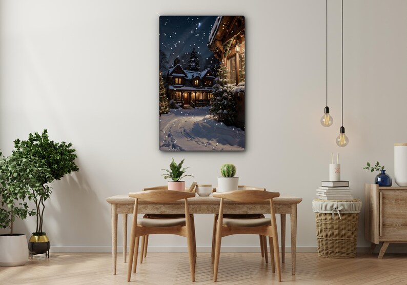 Christmas Canvas Paintings, New Year's Eve Canvas Prints, Christmas