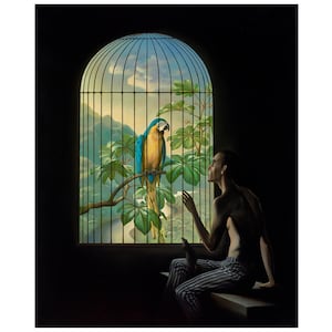 Vladimir Kush (Captive Audience) Canvas Poster, Modern Wall Art, Vladimir Kush Canvas Prints, Vladimir Kush Canvas Painting, Ready To Hang