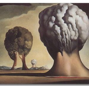 Salvador Dali &quot;Drei Sphinxen von Bikini&quot; Leinwand Gemälde, Salvador Dali &quot;Drei Sphinxen von Bikini&quot; Geschenkdruck, Salvador Dali Leinwand Poster.&quot;