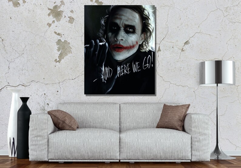 Joker Canvas Home Decor Joker Perfect Canvas Paintings Joker Gift