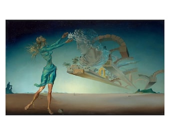 サルバドール・ダリ（砂漠の蜃気楼三部作、1946年）キャンバスポスター