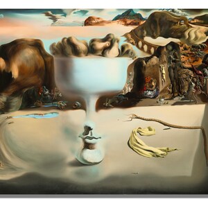 Salvador Dali Goblet Face Print, Salvador Dali Wall Art, Salvador Dali Paintings, Salvador Dali Poster, Ready To Hang,S.Dali Canvas Wall Art