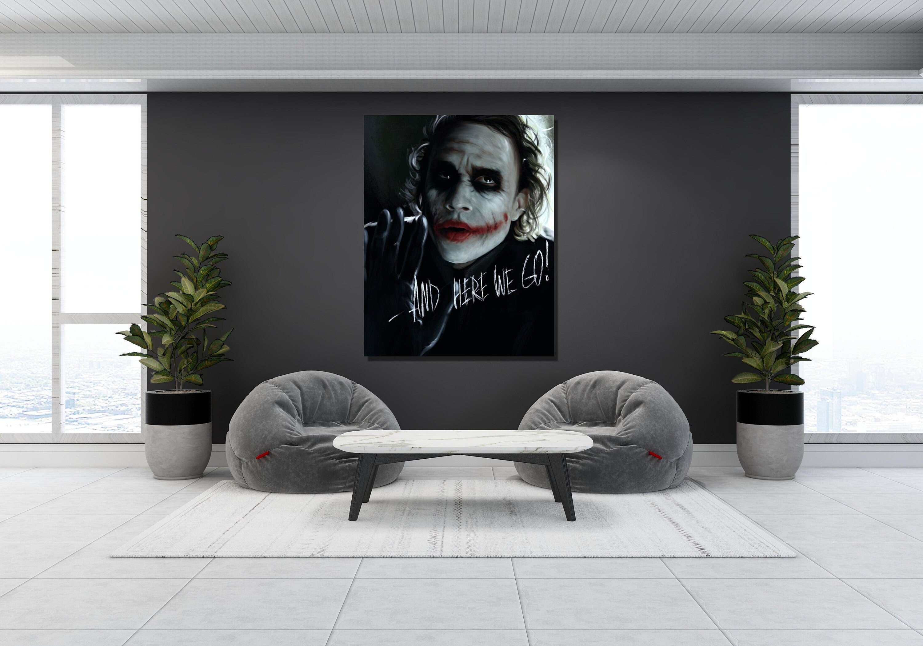 Joker Canvas Home Decor Joker Perfect Canvas Paintings Joker Gift Canvas Poster Joker Canvas