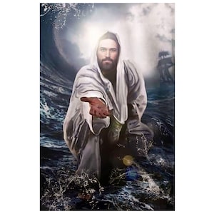 Jesus Christ Canvas Prints, Jesus Christ Canvas Posters, Jesus Christ Canvas Paintings, Jesus Home Decor, Ready to Hang, Jesus Wall Decors