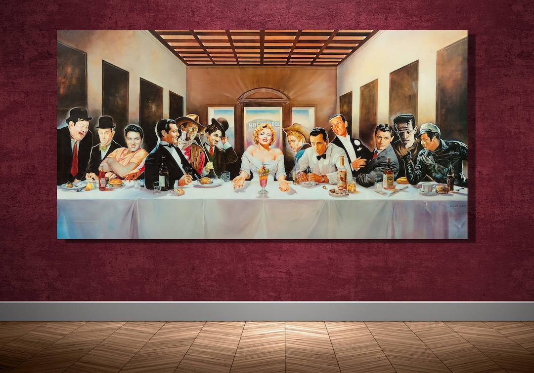Hollywood Legends Last Supper Parody Poster Hollywood Legends Etsy