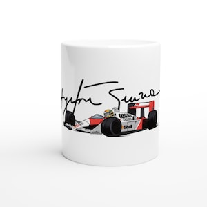 Ayrton Senna / McLaren / HONDA MP4/4 / Minimalist F1 11oz Mug / Perfect gift for F1 fans