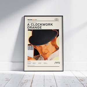 A Clockwork Orange / Stanley Kubrick / Minimalist Movie Print