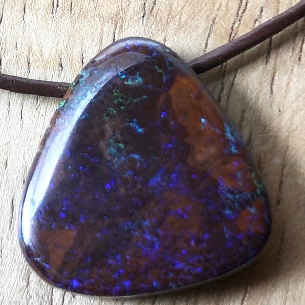 Boulder opal pendant