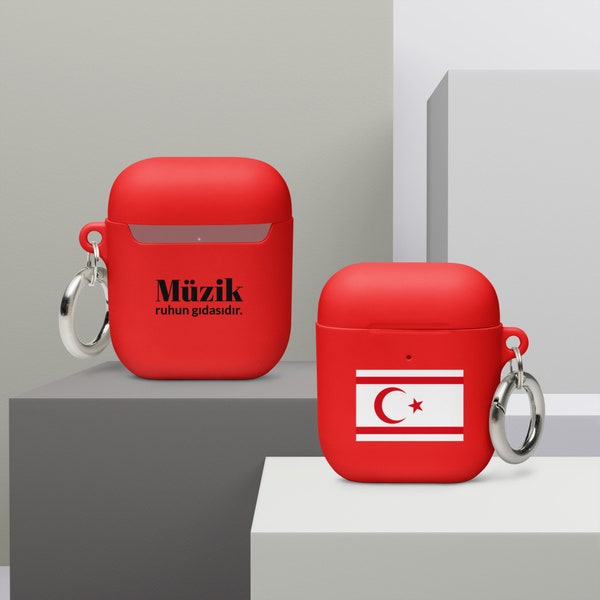 Rubber Case for AirPods® - KKTC/TRNC FLAG