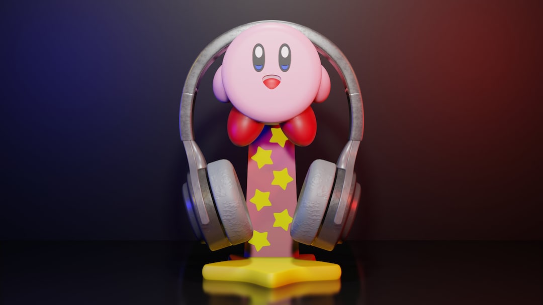 Kirby Headphone Stand Classic Character Headset Stand Kirby Headphone