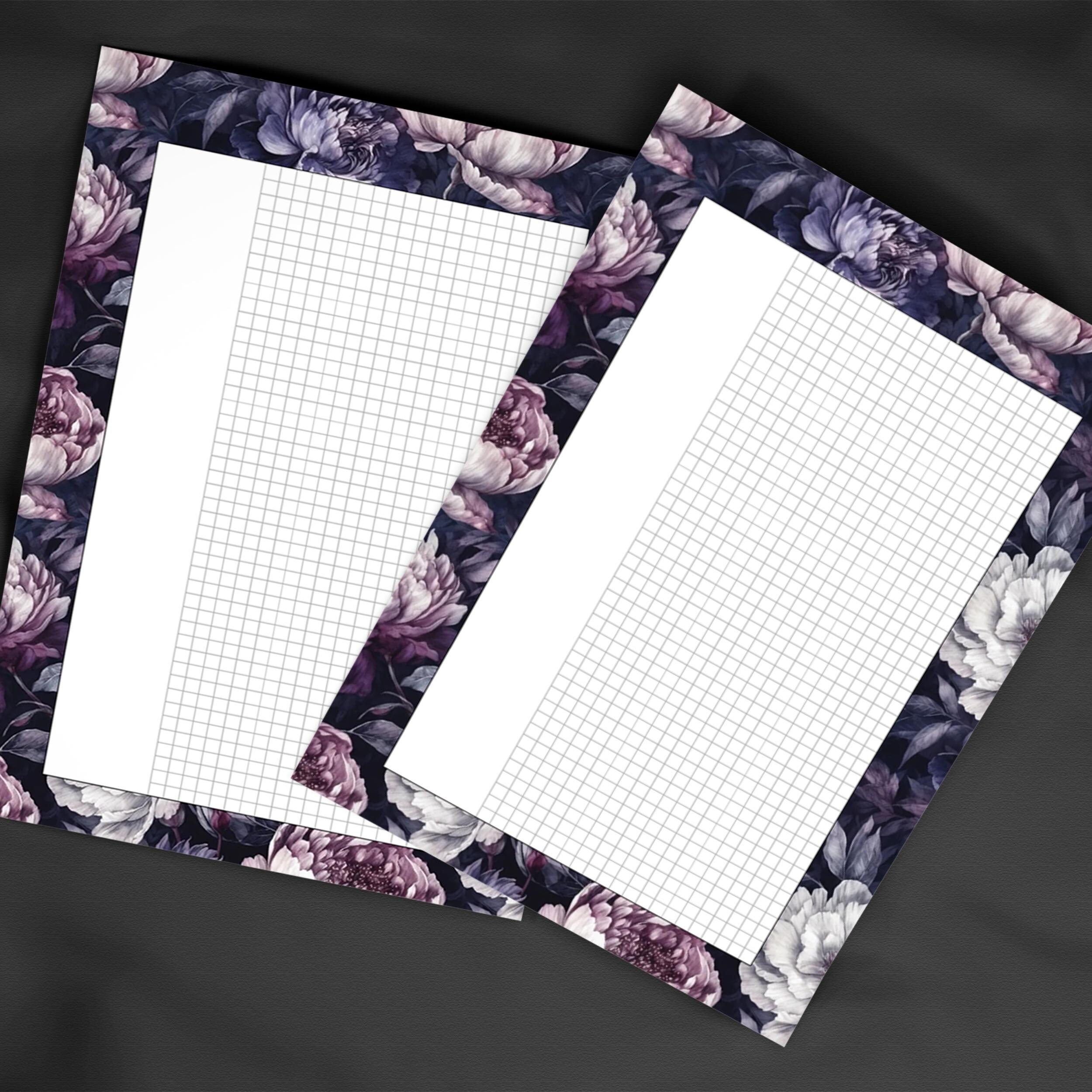 Graph Notes Lists: Take Your Note-taking Printable Graph Paper Design ...