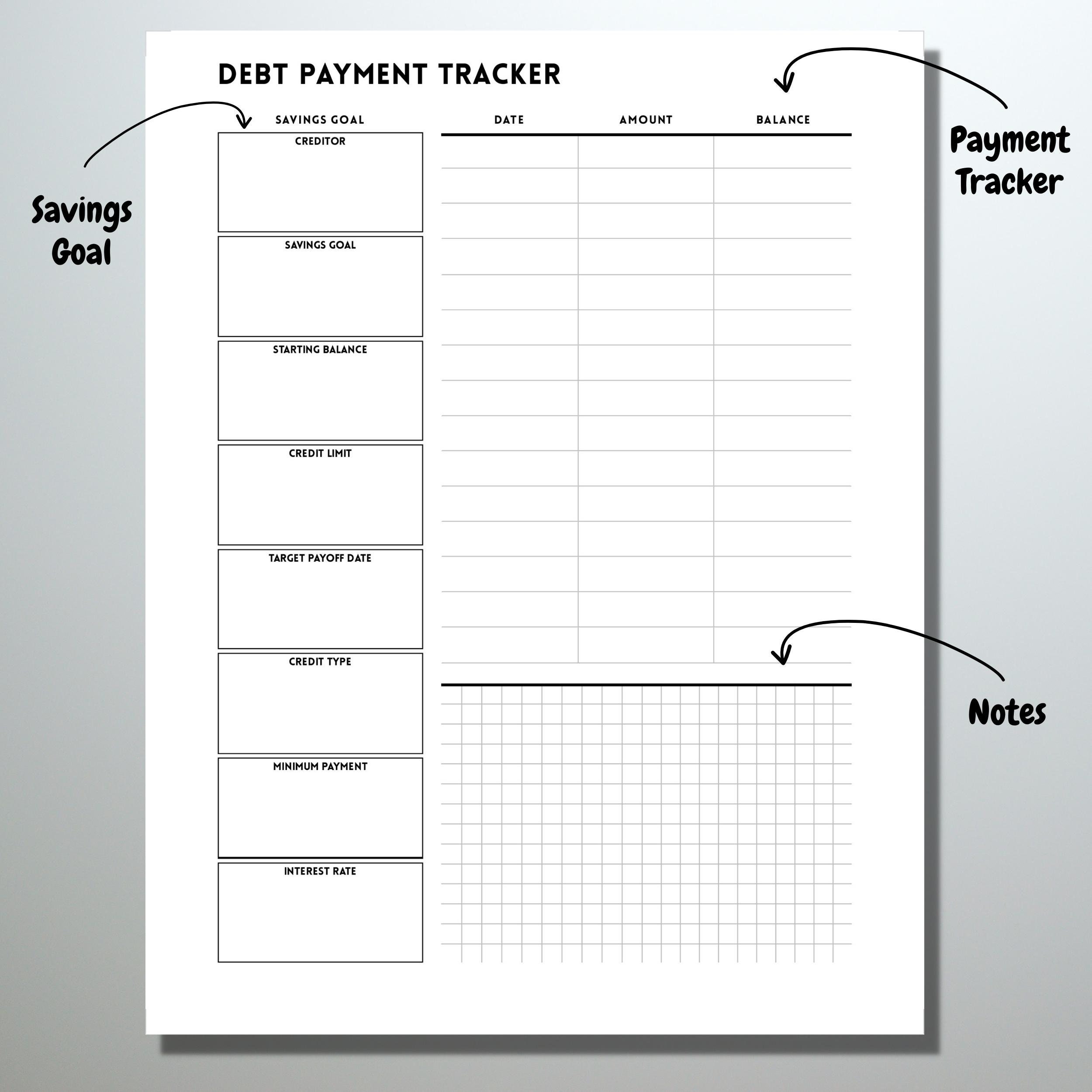 Printable Debt Payoff Tracker: Organize and Conquer Your Debts