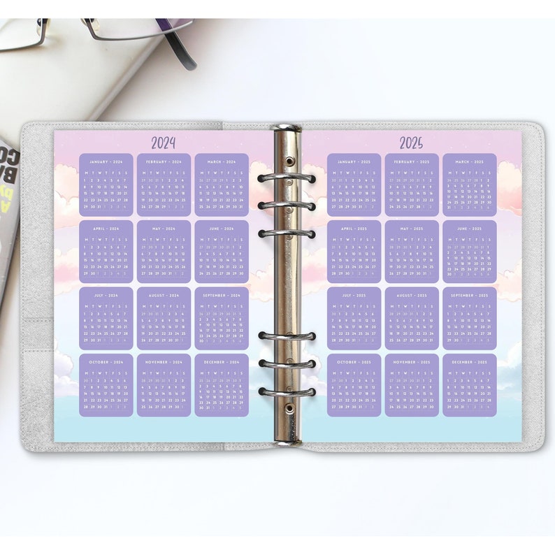 Printable 2024-2025 Yearly Calendar: Anime-inspired Yearly Planning