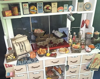 Antique general store, shop, spice rack fully furnished