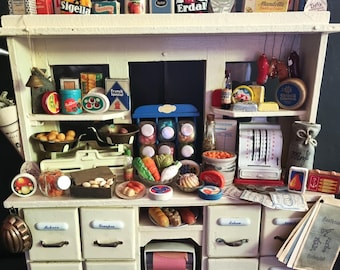 Antique general store, shop, spice rack fully furnished