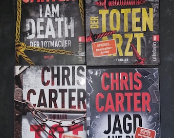 Colección Chris Carter 1/4 Libros: Soy la muerte/ El asesino/Caza a la bestia/ El doctor de la muerte (usado)