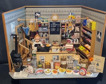 Play shop with shopkeeper and lots of accessories