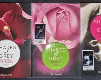 E.L. James - Trilogía Cincuenta sombras de Grey / Cincuenta sombras más oscuras / Cincuenta sombras liberadas / Deseo secreto / 3 libros usados