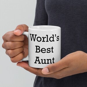 World&#39;s Best Aunt mug