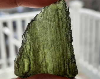 Moldavite 8.64 Gr from Chlum, Czech Republic! REAL! AUTHENTIC! Great gift for mother, friend, self, tektite collector, space fan