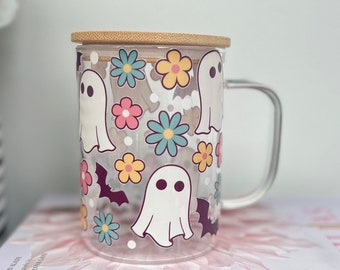 Coffee Mug | Halloween Mug | Halloween Drinkware | Clear Glass Mug | Coffee Cup | Fall Mug | Gifts For Halloween | Spooky Season Gift