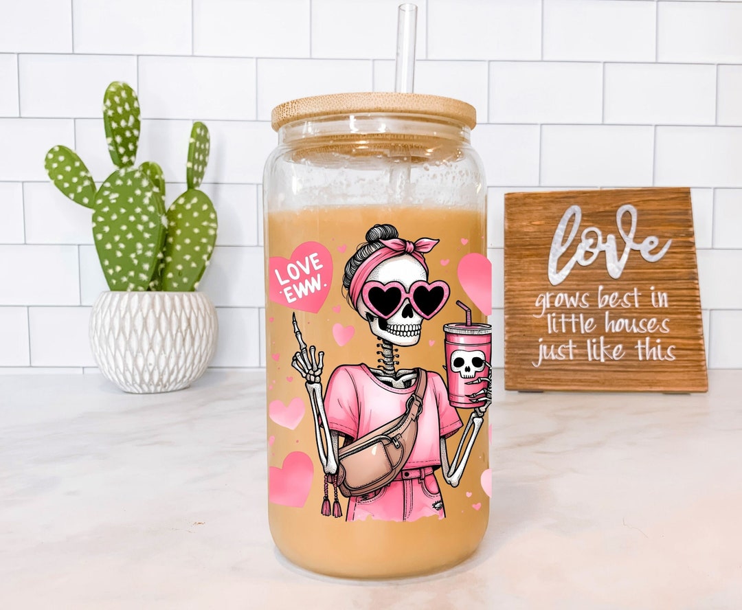 Funny Mom Glass Can Cup Eww Love Iced Coffee Cup Bougie Mom Tumbler ...