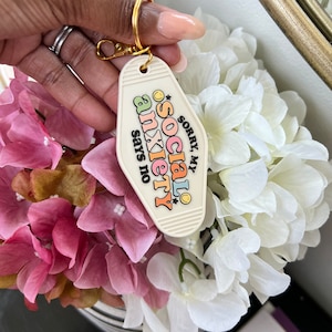 Motel Keychain | Retro Motel | Cute Keychains | Funny Keychain | Gift ...