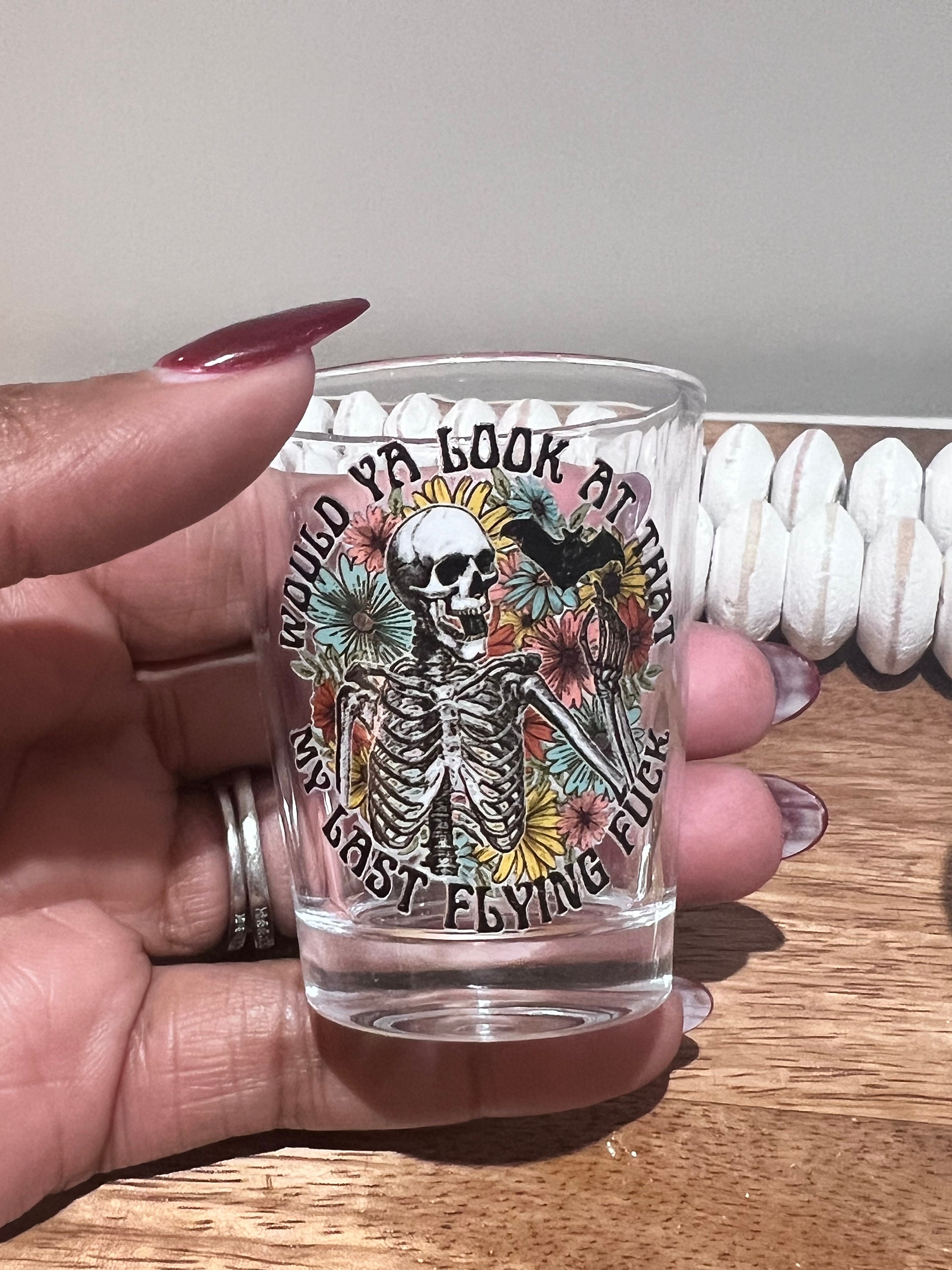 Spooktacular Halloween Shot Glass Ghost Shot Glasses Fall Etsy